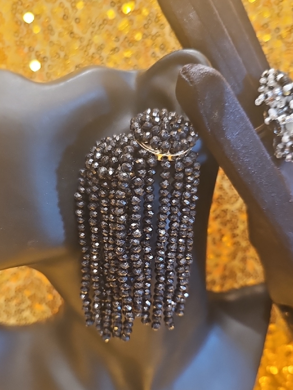 Black And White Beaded Fashionista Jewelry Set - Picture 2 of 5